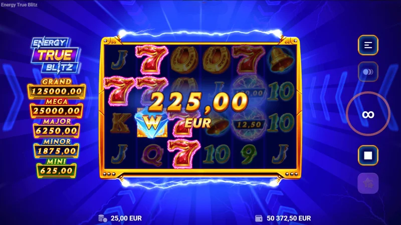 Energy True Blitz - ชัยชนะจากสัญลักษณ์ Cash ที่สะสมได้